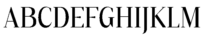 Gretha Serif Med SemiCond Font UPPERCASE