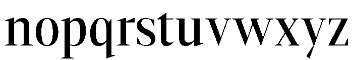 Gretha Serif Med SemiCond Font LOWERCASE