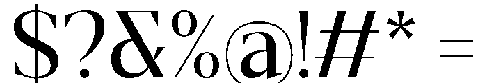 Gretha Serif Medium Font OTHER CHARS