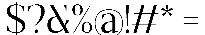 Gretha Serif Regular Font OTHER CHARS