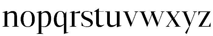 Gretha Serif Regular Font LOWERCASE