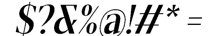 Gretha Serif SemBd Cond Ita Font OTHER CHARS