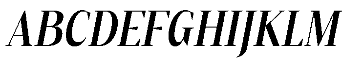 Gretha Serif SemBd Cond Ita Font UPPERCASE