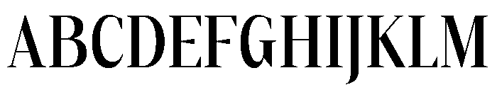 Gretha Serif SemBd Cond Font UPPERCASE