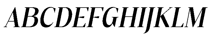 Gretha Serif SemBd SemiCond Ita Font UPPERCASE