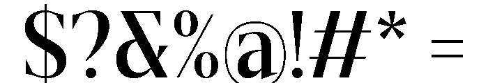 Gretha Serif SemBd SemiCond Font OTHER CHARS