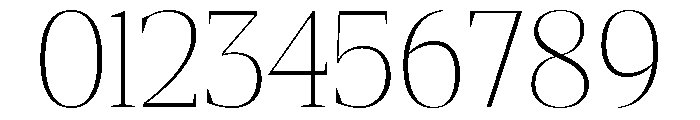 Gretha Serif Thin Font OTHER CHARS
