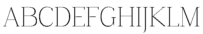 Gretha Serif Thin Font UPPERCASE