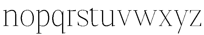 Gretha Serif Thin Font LOWERCASE