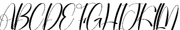 Gretting Font UPPERCASE