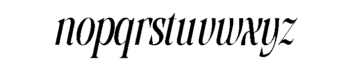 Grevila Italic Font LOWERCASE