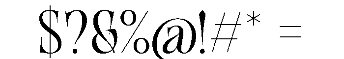 Grezia Regular Font OTHER CHARS