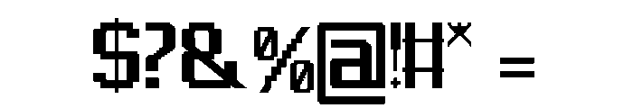 Grid Hunter Font OTHER CHARS