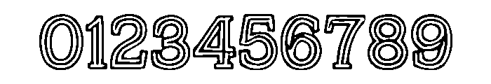 Gridline_Outline Font OTHER CHARS