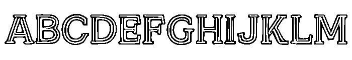 Gridline_Outline Font UPPERCASE