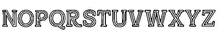 Gridline_Outline Font UPPERCASE