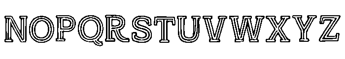 Gridline_Outline Font LOWERCASE