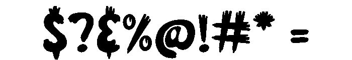 Grim Hollow Font OTHER CHARS