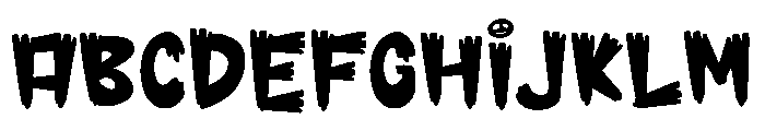 Grim Hollow Font UPPERCASE