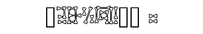 Grimbone Regular Font OTHER CHARS