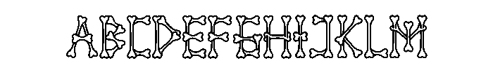 Grimbone Regular Font UPPERCASE