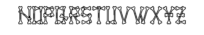 Grimbone Regular Font UPPERCASE
