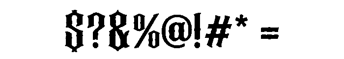 Grimbrand Font OTHER CHARS