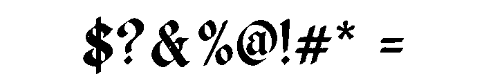 Grimger Font OTHER CHARS