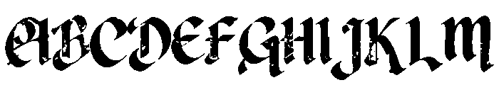 Grimger Font UPPERCASE