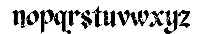 Grimger Font LOWERCASE