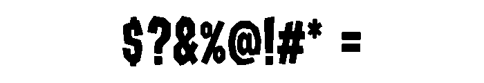 Grimlock Font OTHER CHARS