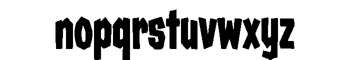 Grimlock Font LOWERCASE