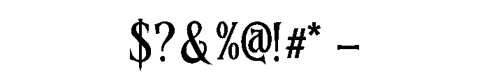 Grimoria Font OTHER CHARS