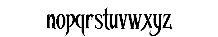 Grimoria Font LOWERCASE