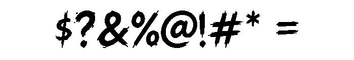 Grimstroke Regular Font OTHER CHARS