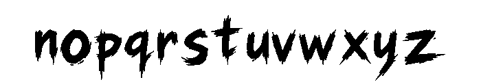 Grimstroke Regular Font LOWERCASE