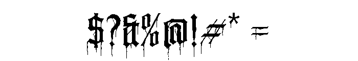 Grimvale Regular Font OTHER CHARS