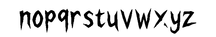 Grimwhisper Font LOWERCASE