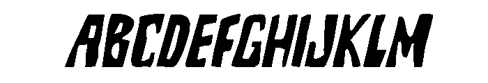 Grimzo Italic Font UPPERCASE