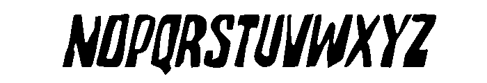 Grimzo Italic Font UPPERCASE