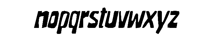 Grimzo Italic Font LOWERCASE