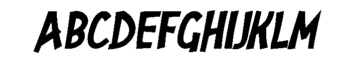 Grinch 4.0 Italic Font UPPERCASE