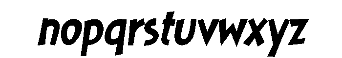 Grinch 4.0 Italic Font LOWERCASE