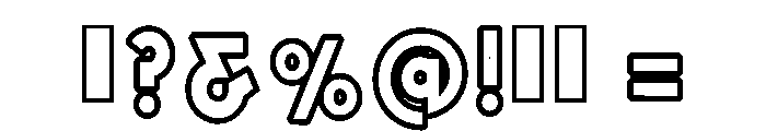 Grinch Outline Regular Font OTHER CHARS
