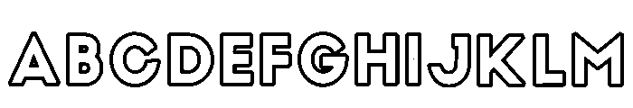 Grinch Outline Regular Font UPPERCASE