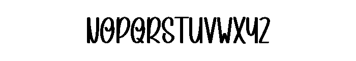 Grinch Outline Font LOWERCASE