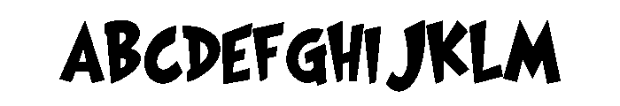 Grincho Font UPPERCASE