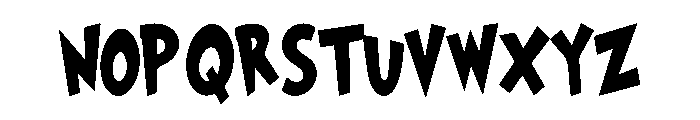 Grincho Font UPPERCASE