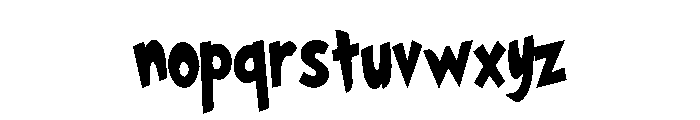 Grincho Font LOWERCASE
