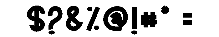 Grind Bold Font OTHER CHARS